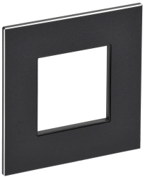 Рамка 1-местная SK-F31Bl металл черный IEK серии SKANDY SK-M12-M-K02  фото | Capital Power - инженерные системы