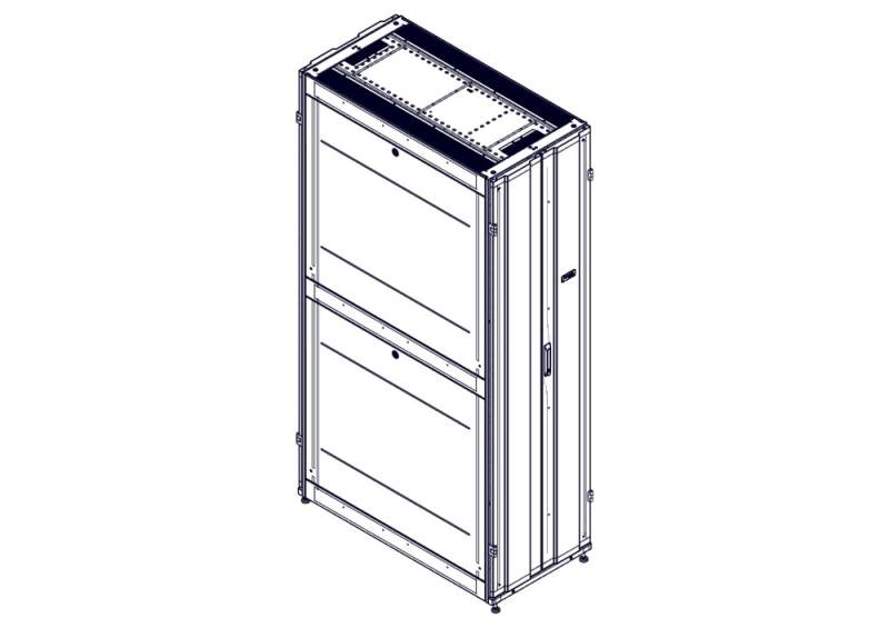 Шкаф Systeme Electric, серия Uniprom, 48U-600/1200, боковые панели 4шт, черный UR3307  фото | Capital Power - инженерные системы