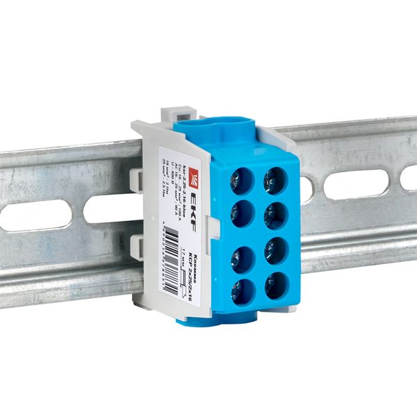 Клемма распределительная КСР с двойным винтом 2x25/2x16 синяя EKF PROxima KSR-2.25-2.16-BLUE  фото | Capital Power - инженерные системы