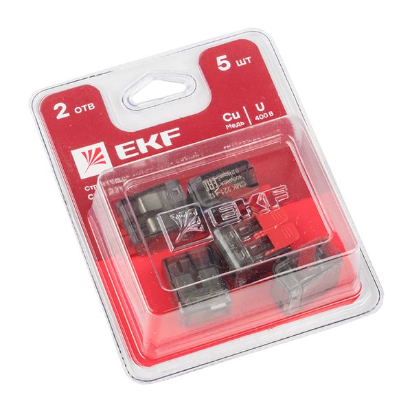 Клемма СМК 221-412 2 отверстия 0,2-4,0 мм2 блистер (5шт,) EKF PROxima PLC-SMK-221-412B  фото | Capital Power - инженерные системы