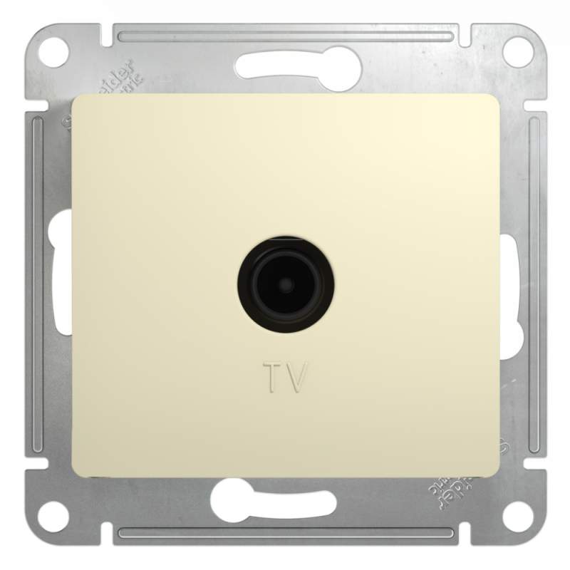Розетка TV Systeme Electric серии Glossa оконечная 1DB, механизм, БЕЖЕВЫЙ GSL000291  фото | Capital Power - инженерные системы