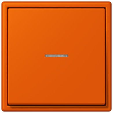 Клавиша Jung Les Couleurs® Le Corbusier orange vif для выключателя/кнопки с окошком для подсветки LC990KO54320S LC990KO54320S  фото | Capital Power - инженерные системы