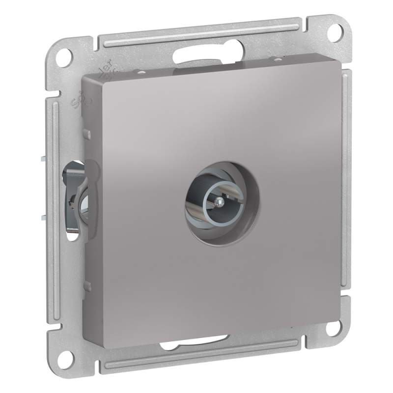 Розетка TV Systeme Electric серии AtlasDesign, Механизм, Алюминий ATN000393  фото | Capital Power - инженерные системы