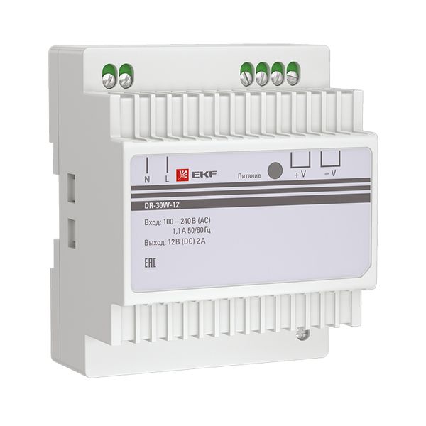Блок питания 12В DR-30W-12 EKF PROxima dr-30w-12  фото | Capital Power - инженерные системы