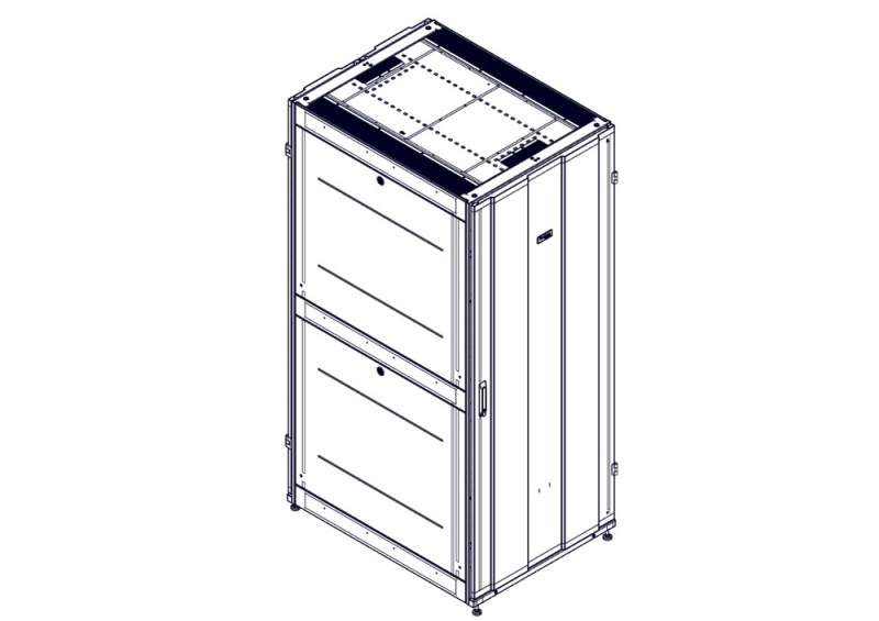Шкаф Systeme Electric, серия Uniprom, 42U-800/1070, боковые панели 4шт, черный UR3180  фото | Capital Power - инженерные системы