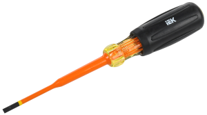 ARMA2L 5 Отвертка диэлектрическая SLIM SL4,0х100 Т3 IEK A2L5-SC31-T3-SL-40-100  фото | Capital Power - инженерные системы