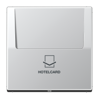 Крышка Jung LS серия алюминий карточного выключателя HOTEL AL2990CARD AL2990CARD  фото | Capital Power - инженерные системы