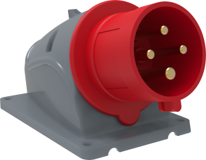 MAGNUM Вилка стационарная ССИ-524 32А-6ч/380-415В 3P+PE IP44 IEK PSN52-032-4  фото | Capital Power - инженерные системы