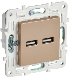 Розетка USB A+A 3,1А SK-R15Sa песочный IEK серии SKANDY SK-U21-D31-K98  фото | Capital Power - инженерные системы