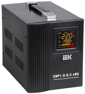 Стабилизатор напряжения серии HOME 0,5 кВА (СНР1-0-0,5) IEK IVS20-1-00500  фото | Capital Power - инженерные системы