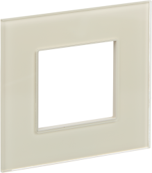 Рамка 1-местная SK-F21B стекло беж. IEK серии SKANDY SK-M12-G-K10  фото | Capital Power - инженерные системы