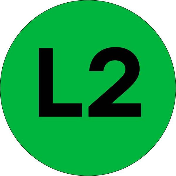 Наклейка "L2" d=20 EKF PROxima AN-2-15-1  фото | Capital Power - инженерные системы