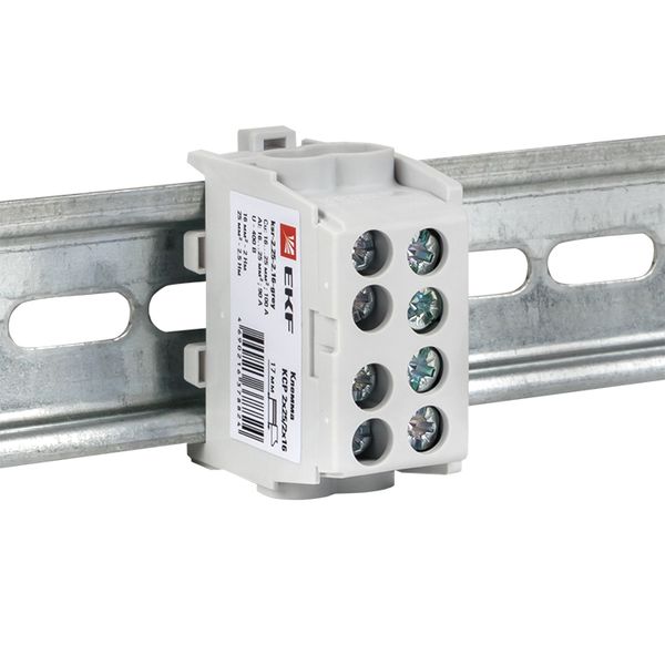 Клемма распределительная КСР с двойным винтом 2x25/2x16 серая EKF PROxima KSR-2.25-2.16-GREY  фото | Capital Power - инженерные системы