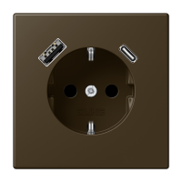 Розетка Jung LS серия Антик латунь SCHUKO® с USB-интерфейсом с 1 гнездо USB типа A и 1 гнездо USB типа C ME1520-15CAAT-L ME1520-15CAAT-L  фото | Capital Power - инженерные системы