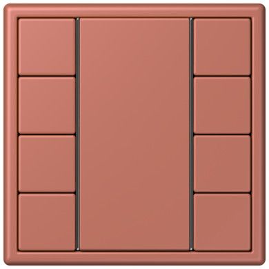 Кнопочный модуль КNX Jung Les Couleurs® Le Corbusier terre sienne brique F 50 с четырьмя парами кнопок LC504TSA32121 LC504TSA32121  фото | Capital Power - инженерные системы