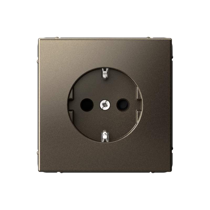 Розетка Systeme Electric серии ArtGallery с заземлением со шторками, 16А, механизм, МОККО GAL000645  фото | Capital Power - инженерные системы