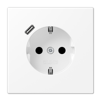 Розетка Jung LS серия белоснежный матовый SCHUKO® с USB-интерфейсом с 1 USB-портом типа A LS серия белоснежный матовый LS1520-18CWWM LS1520-18CWWM  фото | Capital Power - инженерные системы