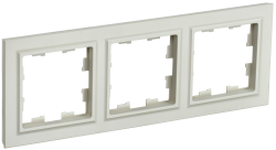 Рамка 3-местная РУ-3-БрКр бежевый IEK серии BRITE BR-M32-K10  фото | Capital Power - инженерные системы