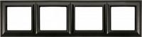 Рамка Jung  ECO Profi Standart Чёрная 4 поста EPS484SWM