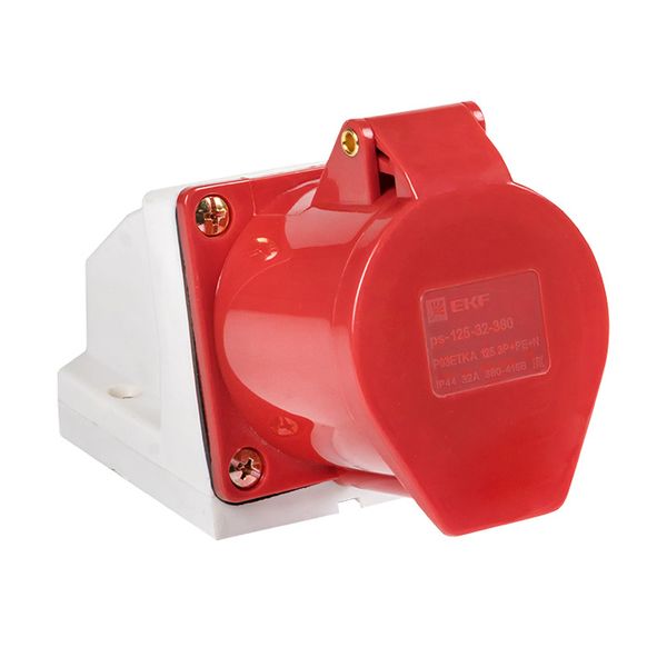 Розетка стационарная наружная 125 3Р+РЕ+N 32А 380В IP44 EKF PS-125-32-380  фото | Capital Power - инженерные системы