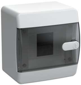 UNION Compact Корпус пластиковый ЩРН-П-4 IP41 черная прозрачная дверь IEK UIC-KP12-N-04-41-K01  фото | Capital Power - инженерные системы