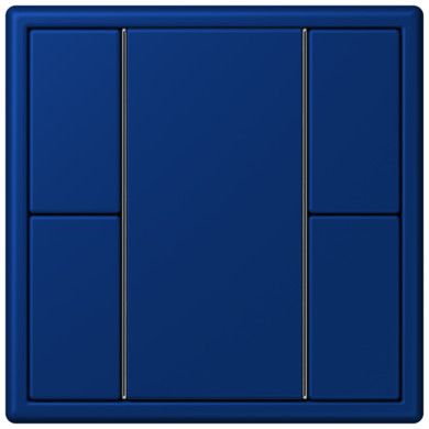 Кнопочный модуль КNX Jung Les Couleurs® Le Corbusier bleu outremer fonce F 50 с двумя парами кнопок LC502TSA4320T LC502TSA4320T  фото | Capital Power - инженерные системы
