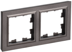 Рамка 2-местная РУ-2-БрТБ темная бронза IEK серии BRITE BR-M22-K45  фото | Capital Power - инженерные системы