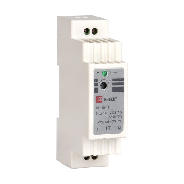 Блок питания 12В DR-15W-12 EKF PROxima dr-15w-12  фото | Capital Power - инженерные системы