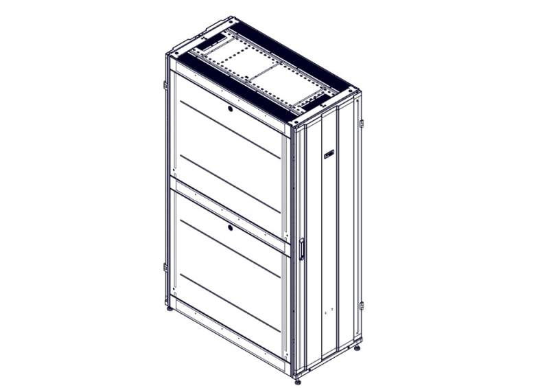 Шкаф Systeme Electric, серия Uniprom, 42U-600/1200, боковые панели 4шт, черный UR3300  фото | Capital Power - инженерные системы