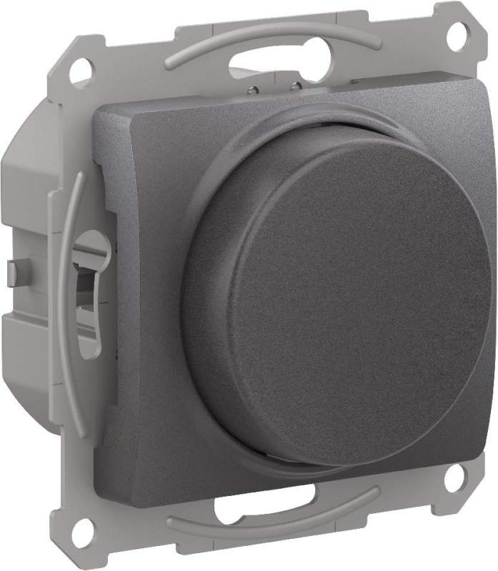 Диммер Systeme Electric серии Glossa, LED, RC, 400Вт, мех., ГРАФИТ GSL001323  фото | Capital Power - инженерные системы