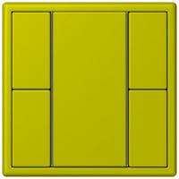 Кнопочный модуль КNX Jung Les Couleurs® Le Corbusier vert olive vif F 50 с двумя парами кнопок LC502TSA4320F