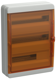TEKFOR Корпус пластиковый КМПн-54 IP65 оранжевая прозрачная дверь IEK TF5-KP72-N-54-65-K03-K09  фото | Capital Power - инженерные системы