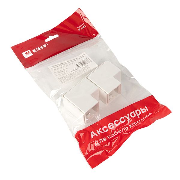 Поворот 90 гр, (25х25) (4 шт) белый EKF-Plast ABW-25-25X4  фото | Capital Power - инженерные системы