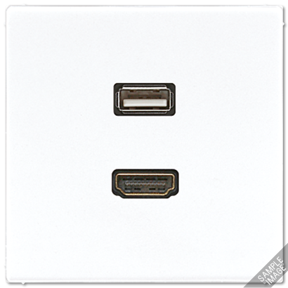 Плата Jung SL серия бежевый гнезд HDMI/USB MALS1163 MALS1163  фото | Capital Power - инженерные системы