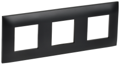 Рамка 3-местная SK-F03Bl черный IEK серии SKANDY SK-M32-K02  фото | Capital Power - инженерные системы
