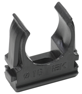 ELASTA Держатель с защелкой CF16 черный IEK CTA10D-CF16-K02-100  фото | Capital Power - инженерные системы