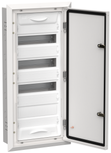 TITAN 5 Корпус металлический ЩРв-48 (1х48) 755х365х130мм IP31 белый (одна дверь) IEK TI5-50-V-048-31  фото | Capital Power - инженерные системы