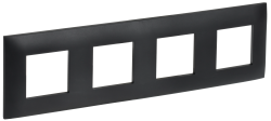 Рамка 4-местная SK-F04Bl черный IEK серии SKANDY SK-M42-K02  фото | Capital Power - инженерные системы