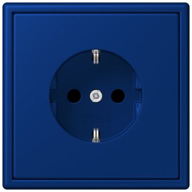 Розетка Jung Les Couleurs® Le Corbusier bleu outremer fonce SCHUKO® со встроенной повышенной защитой от прикосновения LC1520KI4320T LC1520KI4320T  фото | Capital Power - инженерные системы