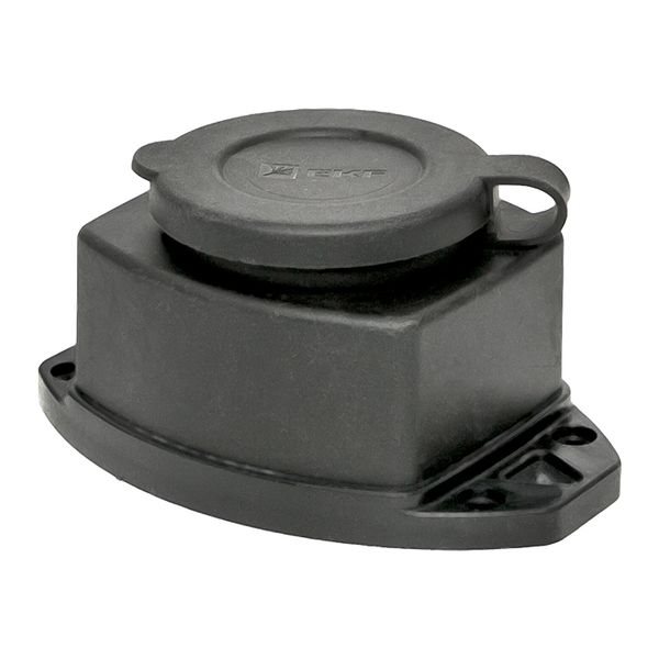 Роз, (колодка) одномест, с защит, крышкой каучуковая 230В 2P+PE 16A IP44 EKF Марс RPS-014-16-230-44  фото | Capital Power - инженерные системы