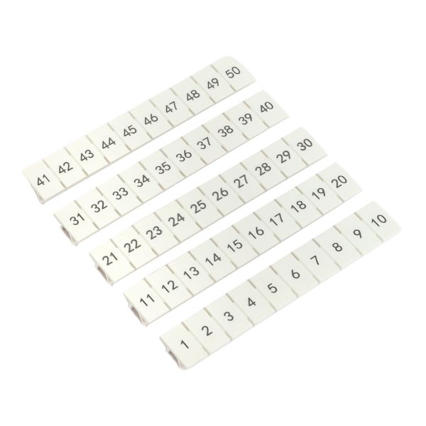 Маркировка для клемм 4 UT 1-50 (100 шт) SCR-UT-MRK-4-1-50  фото | Capital Power - инженерные системы