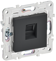 Розетка компьютерная RJ45 кат.6 SK-K02G графит IEK серии SKANDY SK-K10-2-K53  фото | Capital Power - инженерные системы