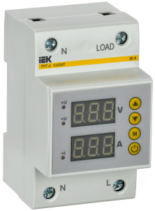 Реле напряжения и тока РНТ-д однофазное 54мм 50А IEK IVC31-1-50  фото | Capital Power - инженерные системы