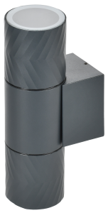LIGHTING Светильник уличный 5108 настенный под лампу 2хGU10 IP65 серый IEK LT-UBU0-5108-GU10-2-K03  фото | Capital Power - инженерные системы
