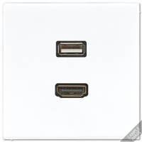 Плата Jung SL серия бежевый гнезд HDMI/USB MALS1163 MALS1163  фото | Capital Power - инженерные системы