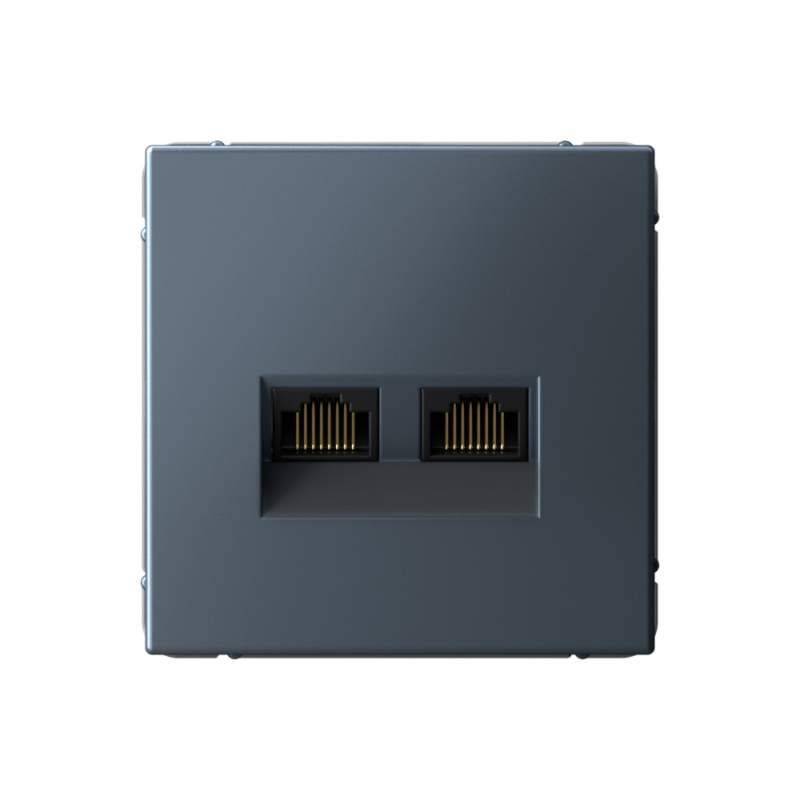 Розетка Systeme Electric серии ArtGallery двойная компьютерная RJ45+RJ45, кат.6А, механизм, ГРИФЕЛЬ GAL000788  фото | Capital Power - инженерные системы