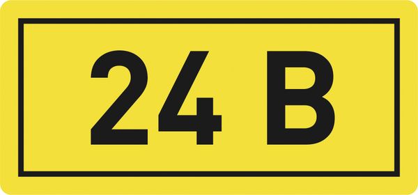 Наклейка "24В" (10х15) EKF PROxima AN-2-03  фото | Capital Power - инженерные системы