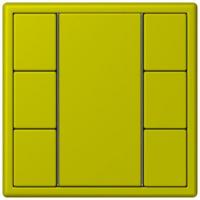 Кнопочный модуль КNX Jung Les Couleurs® Le Corbusier vert olive vif F 50 с тремя парами кнопок LC503TSA4320F