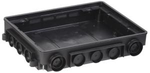 PRIMER Коробка напольная под лючок ONFLOOR 24 IEK KNU-80-16-PA-9011  фото | Capital Power - инженерные системы