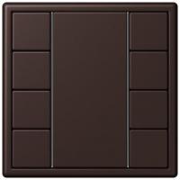 Кнопочный модуль КNX Jung Les Couleurs® Le Corbusier terre d‘ombre brulee 59 F 50 с четырьмя парами кнопок LC504TSA4320J